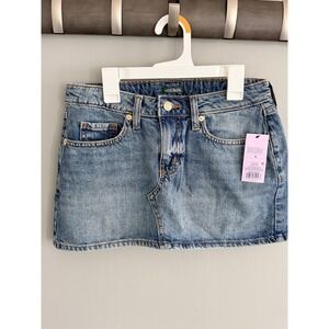 Wild Fable Womens Denim Mini Skirt Medium Wash Blue Size‎ 4 NWT 331 05 7591